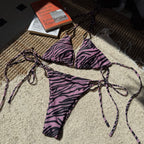 Damen Triangel-Bikini mit raffinierten BindR&Bändern R&B