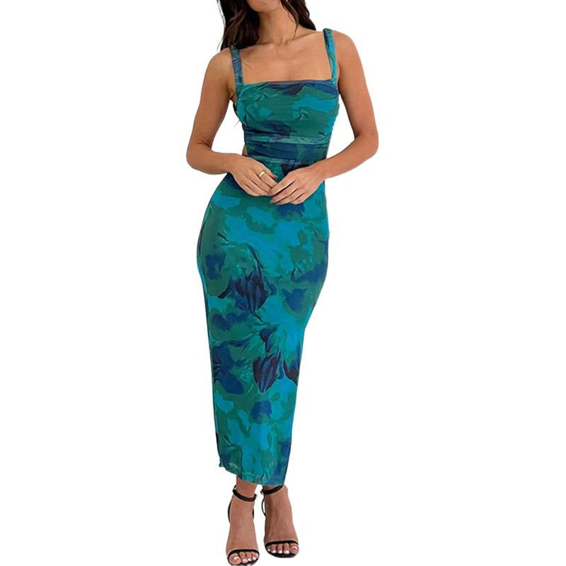 Damen Maxikleid im eleganten Camouflage-Design R&B