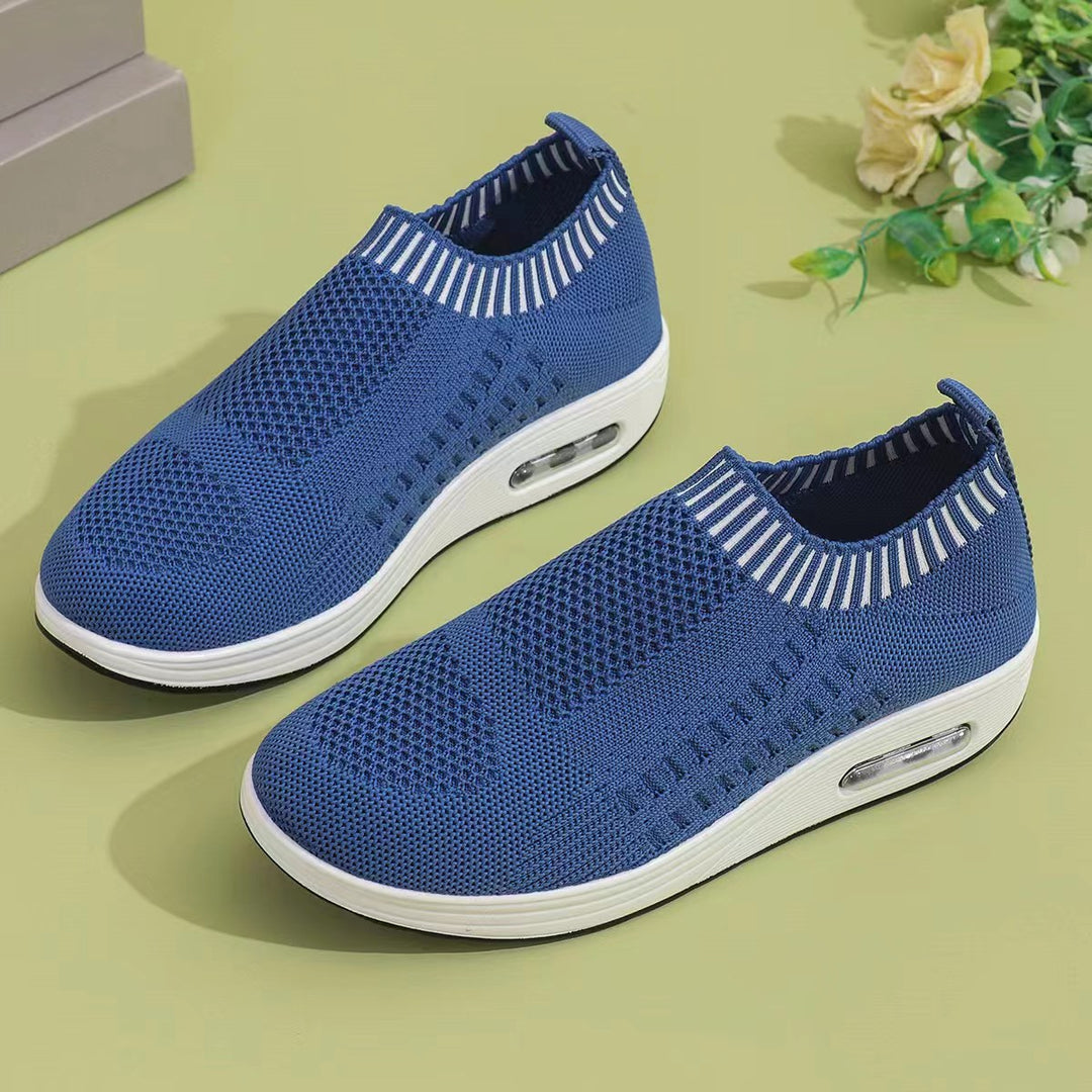 Damen Atmungsaktive Slip-On Sneakers mit elastischem Kragen R&B