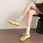 Damen modische Sneakers im Vintage-Look mit atmungsaktiver Oberflächenstruktur R&B
