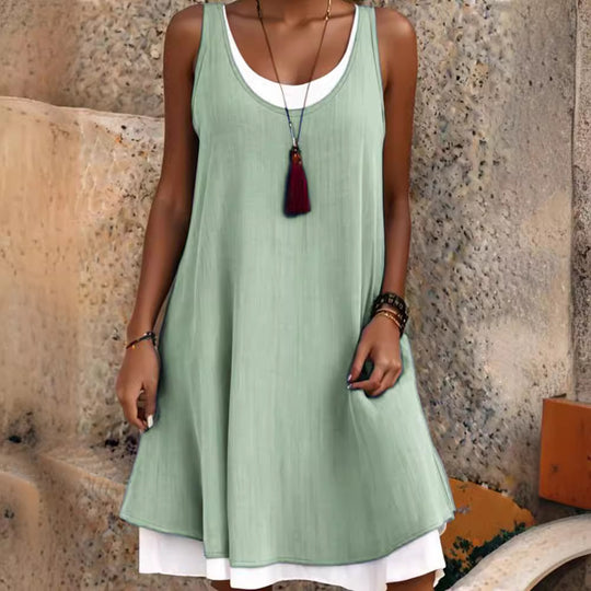 Damen lässiges Sommerkleid R&B