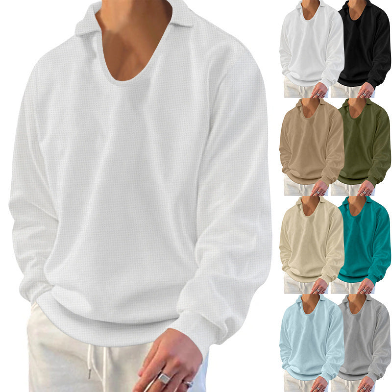 Herren lässiger Pullover mit strukturiertem Stoff und modernem Schnitt R&B
