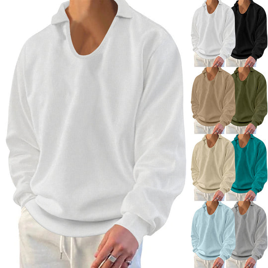 Herren lässiger Pullover mit strukturiertem Stoff und modernem Schnitt R&B