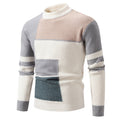 Herren Strukturierter Pullover mit modernem Farbblockdesign