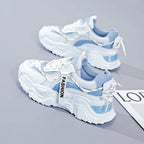 Damen Sportliche Modische Sneakers mit atmungsaktivem Obermaterial und dämpfender Sohle R&B