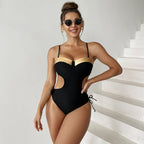 Damen BadR&Bekleidung mit Cut-Out-Details R&B