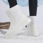 Damen Sportliche Winterstiefel mit isolierender Fütterung und rutschfester Sohle