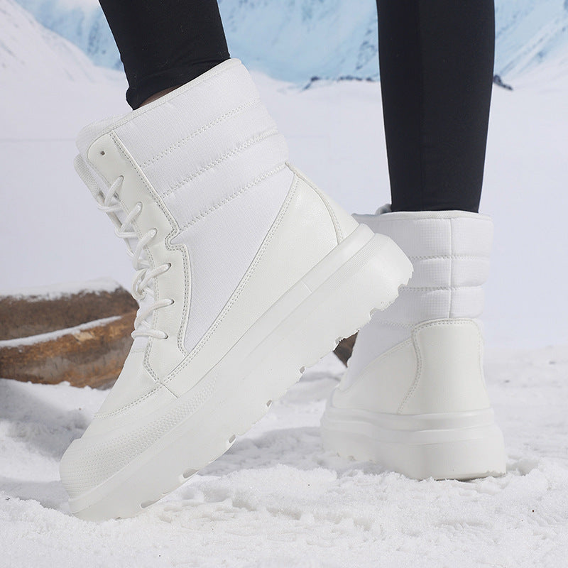 Damen Sportliche Winterstiefel mit isolierender Fütterung und rutschfester Sohle