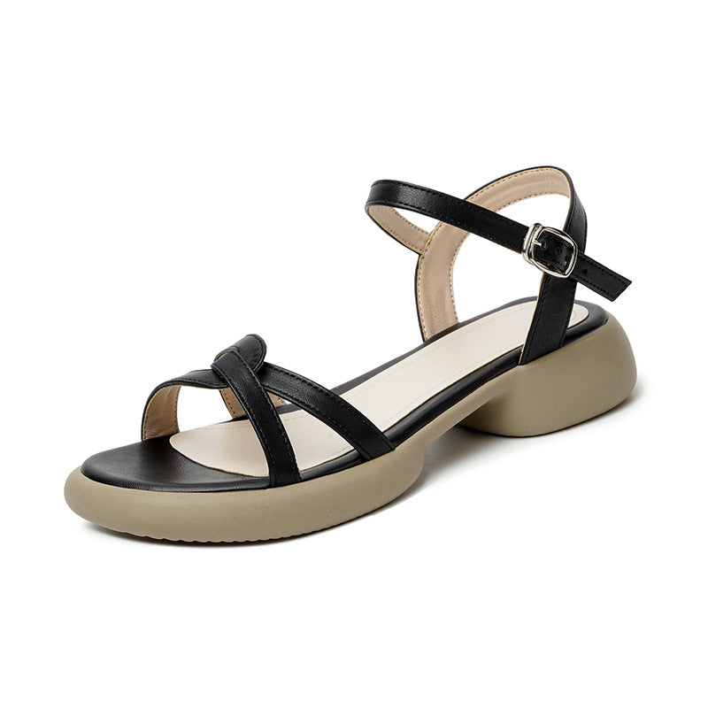 Damen Komfortable Riemchensandalen mit weichem Fußbett R&B