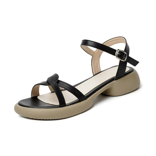 Damen Komfortable Riemchensandalen mit weichem Fußbett R&B