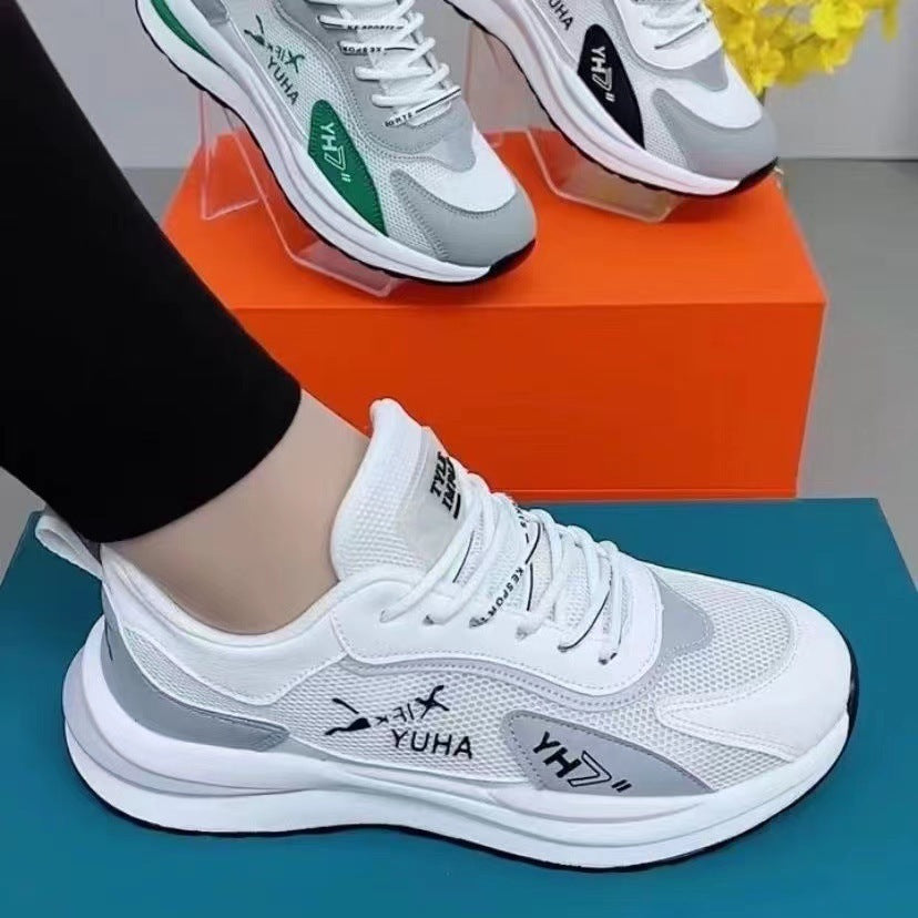 Damen modische und atmungsaktive Sneakers mit flexiblem Obermaterial R&B