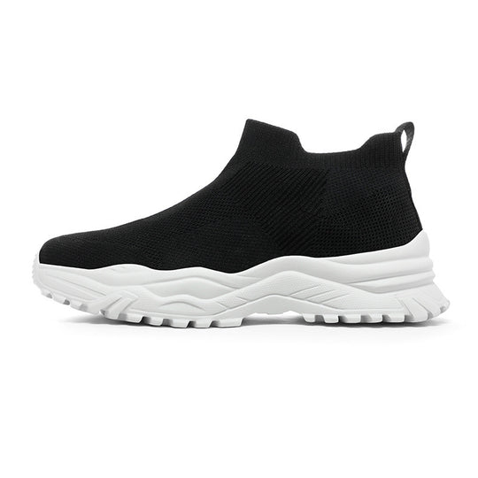 Damen Strick-Sneaker mit atmungsaktiver Sohle und rutschfester Laufsohle R&B