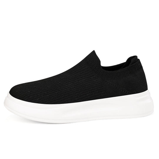 Unisex nan atmungsaktiver Strick-Freizeitschuh mit sockenähnlichem Schaft und rutschfester Laufsohle R&B