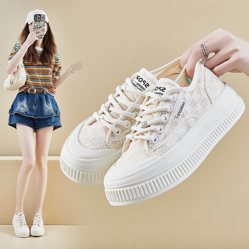 Damen Modische Sneaker mit atmungsaktiver Mesh-Oberfläche und rutschfester Sohle