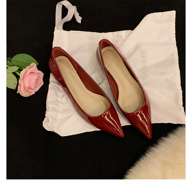 Damen Elegante spitze Pumps mit bequemer Innensohle und geschmeidiger Lederoberfläche R&B