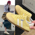 Damen sportive Retro-Sneaker mit hochwertigem Leder von R&B