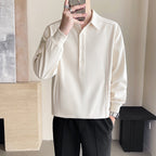Herren Poloshirt mit modernem Kragen und Knopfleiste