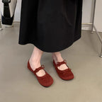 Damen Ballerina Schuhe mit eleganter Schleifenverzierung R&B