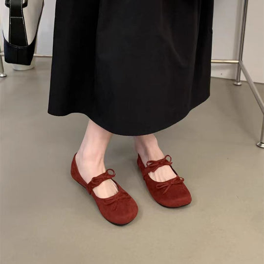 Damen Ballerina Schuhe mit eleganter Schleifenverzierung R&B