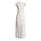 Damen Maxikleid mit innovativem Wickeldesign und eleganter Drapierung R&B