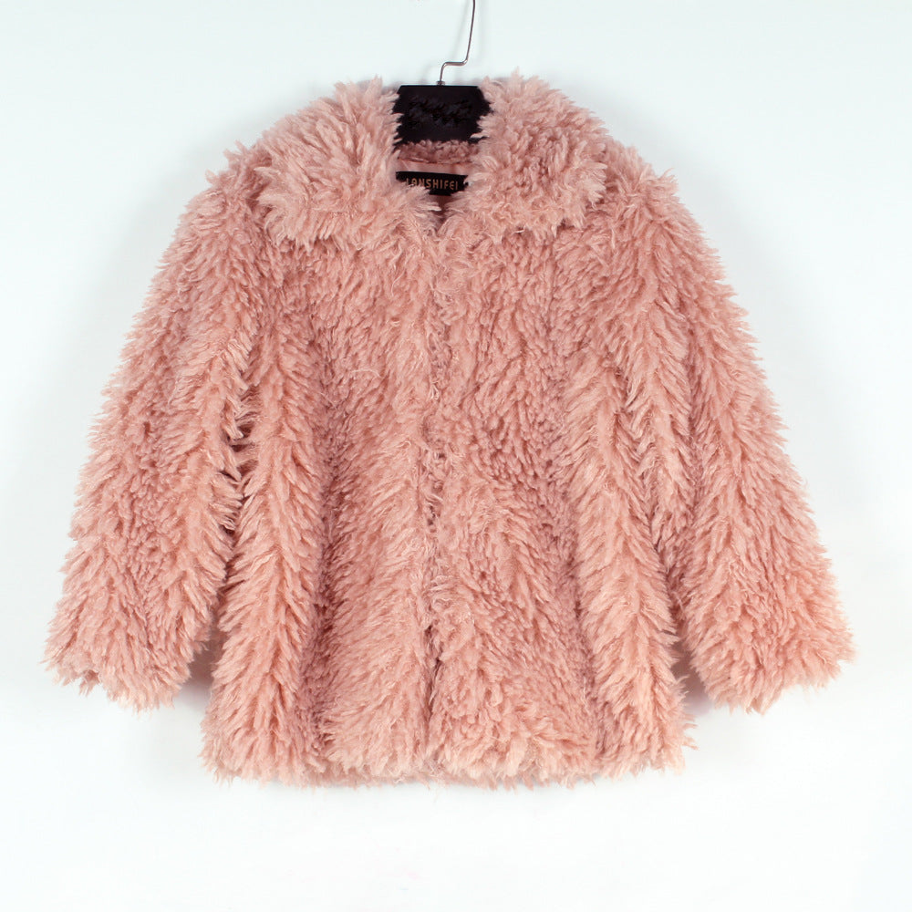 Damen Kuschelige Fleecejacke mit voluminösem Schnitt und großem Kragen R&B