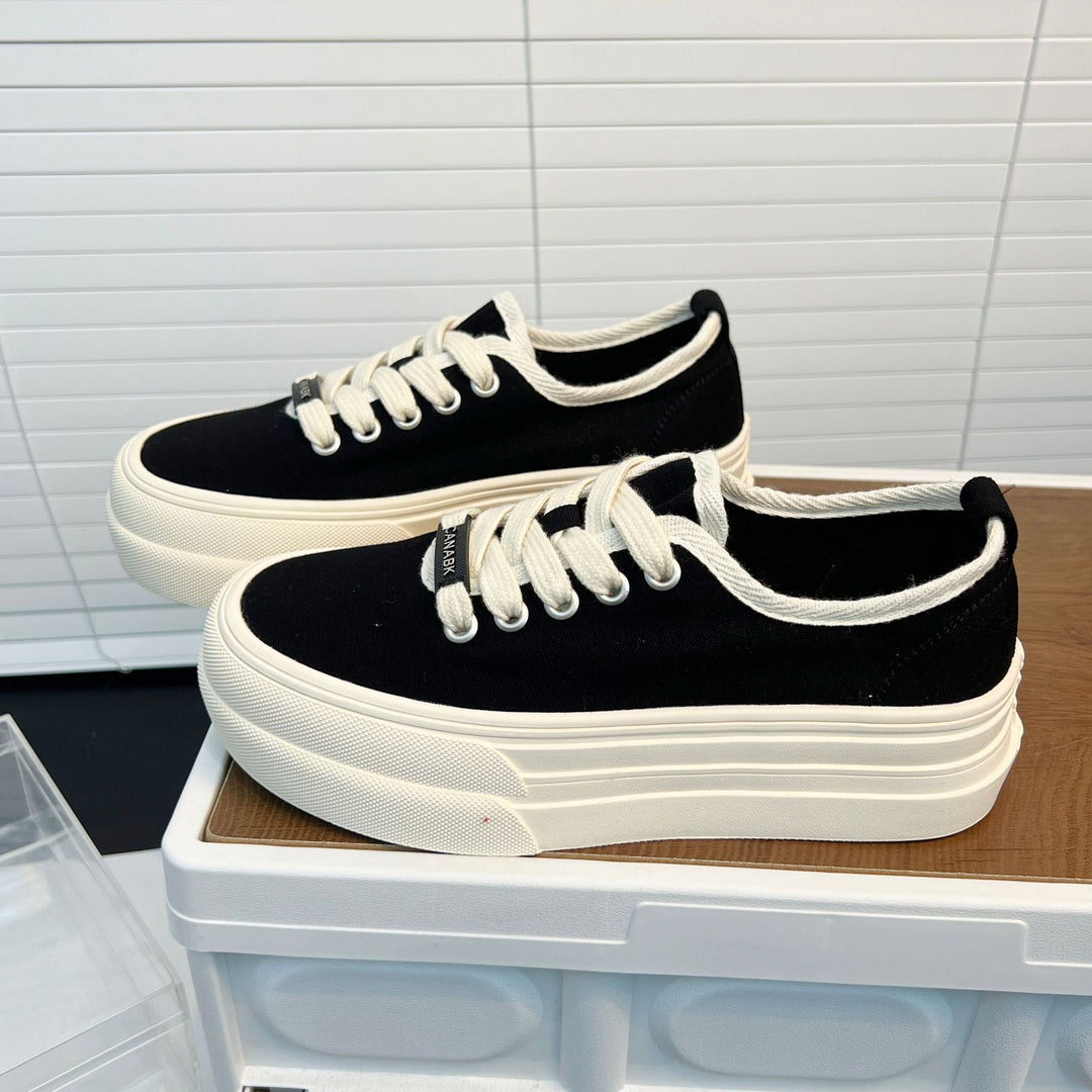 Damen Modische Plateau-Sneaker mit erhöhtem Sohlenprofil und atmungsaktivem Obermaterial R&B