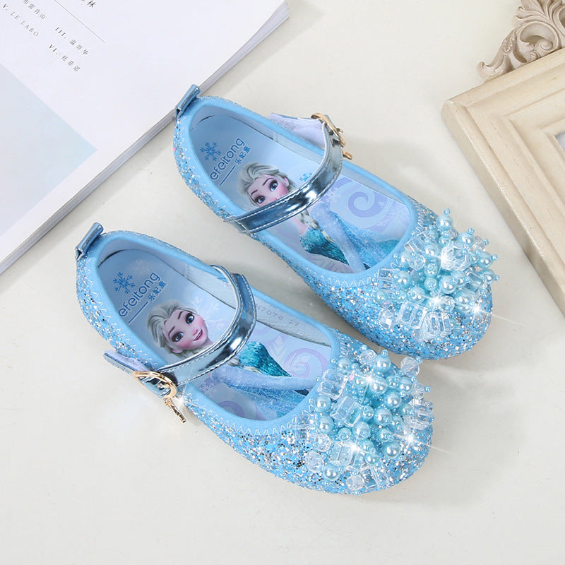 Mädchen Ballerina Schuhe mit funkelnden Perlenapplikationen R&B