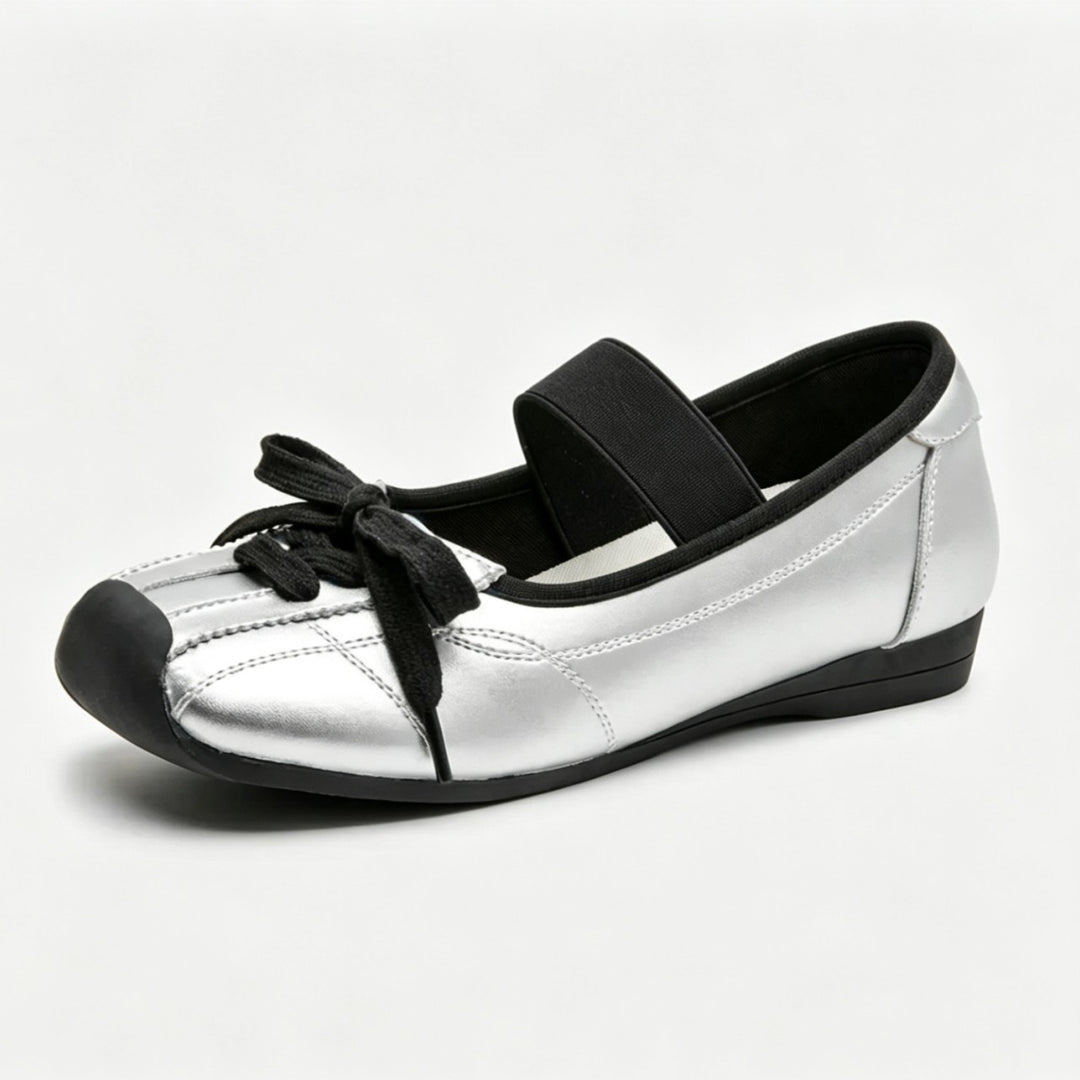 Damen sportliche Sneakers mit verstellbarem Riemen R&B