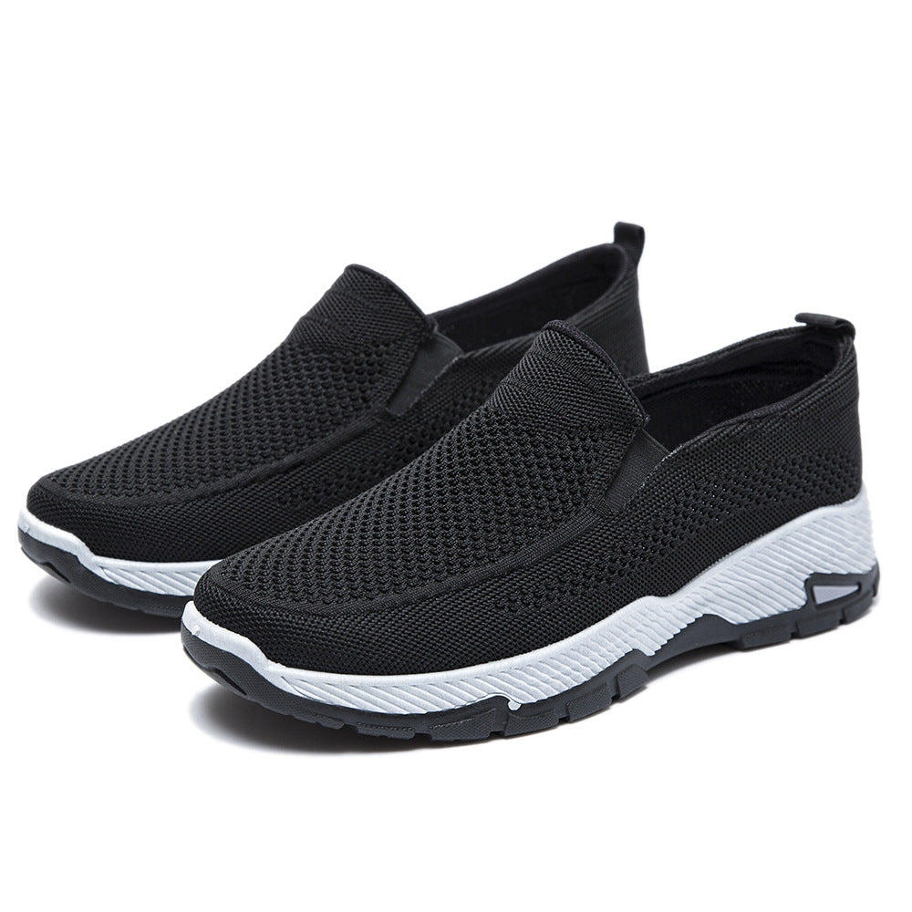 Damen Bequeme Slip-On Sneaker mit atmungsaktiver Mesh-Oberfläche R&B