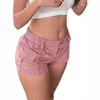 Damen Cargo-Shorts mit praktischen Taschen und elastischem Bund R&B