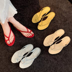 Damen Zehentrenner-Sandalen mit elegantem Riemendesign und bequemem Fußbett R&B