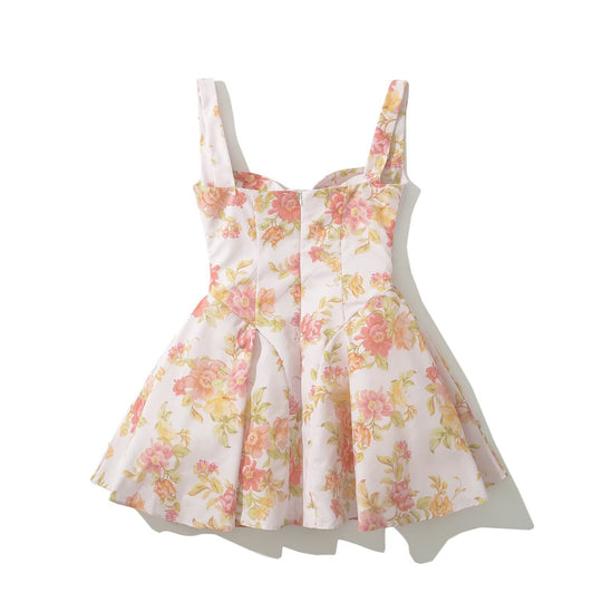 Damen Sommerliches Blumenkleid mit elegantem A-Linien Schnitt R&B