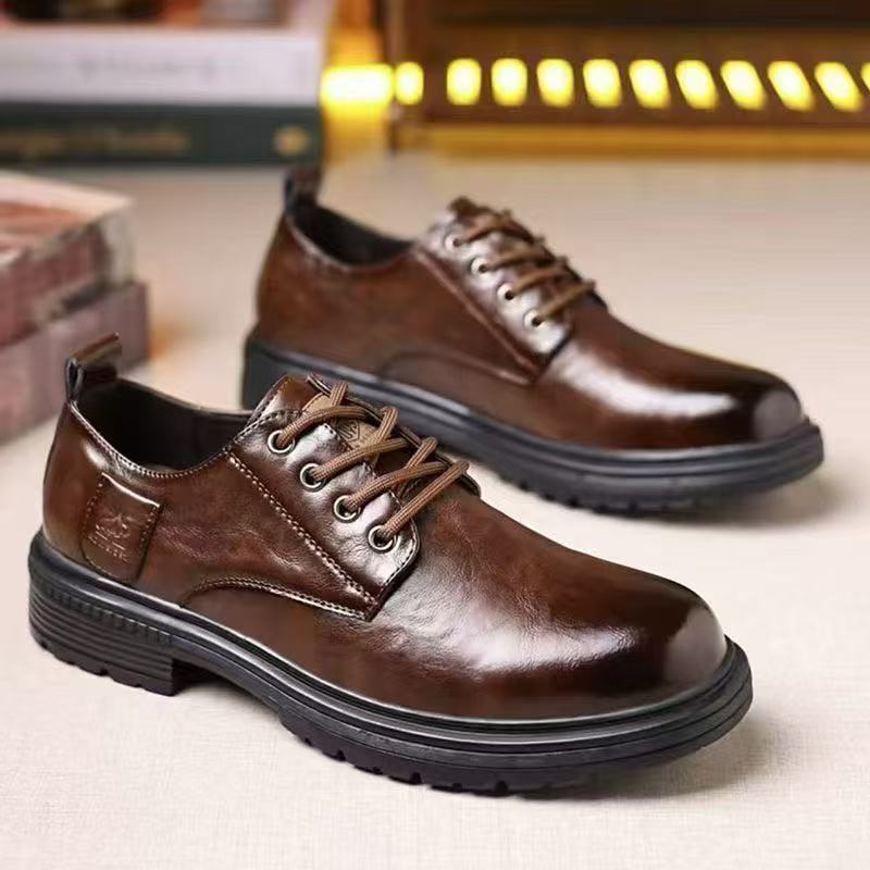 Herren Elegante Schnürschuhe mit rutschfester Sohle und atmungsaktivem Innenfutter R&B