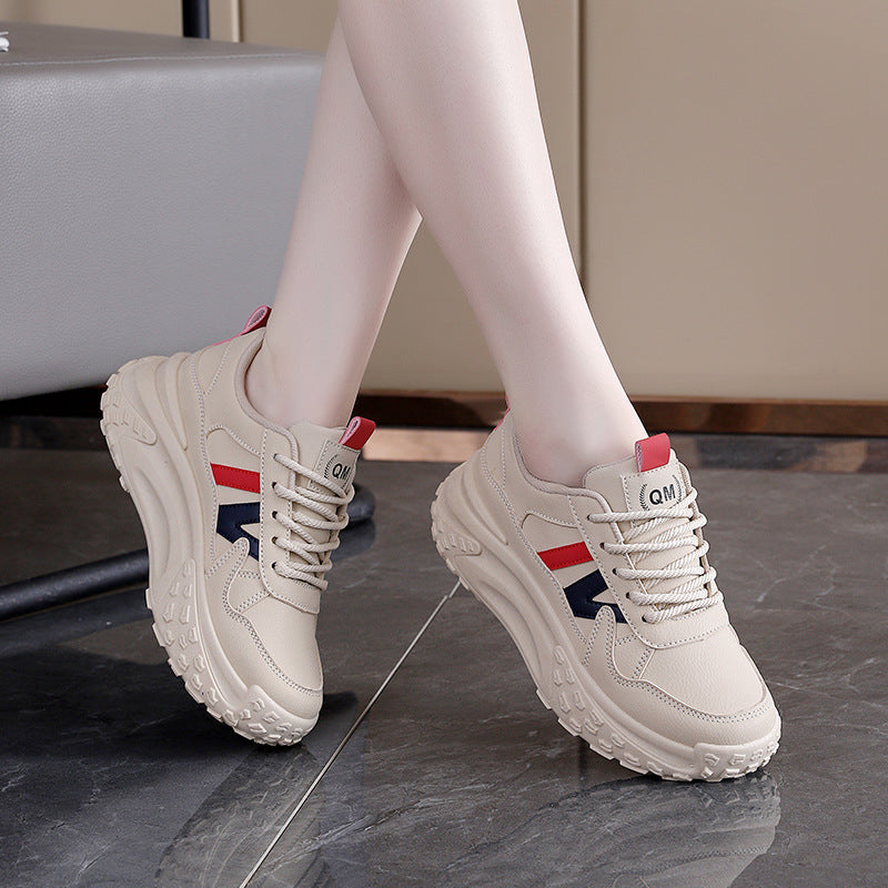 Damen Trendige Chunky Sneakers mit rutschfester Sohle und atmungsaktivem Obermaterial R&B