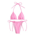 Damen Triangel-Bikini mit raffinierten Knotendetails