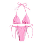 Damen Triangel-Bikini mit raffinierten Knotendetails
