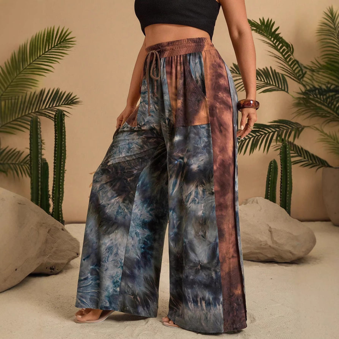 Damen Stilvolles Loungewear-Set mit lässigem Schnitt und modischem Muster R&B