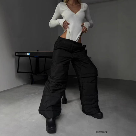 Damen elegante Steppjacke im kurzen Design mit gefüttertem Oberteil R&B