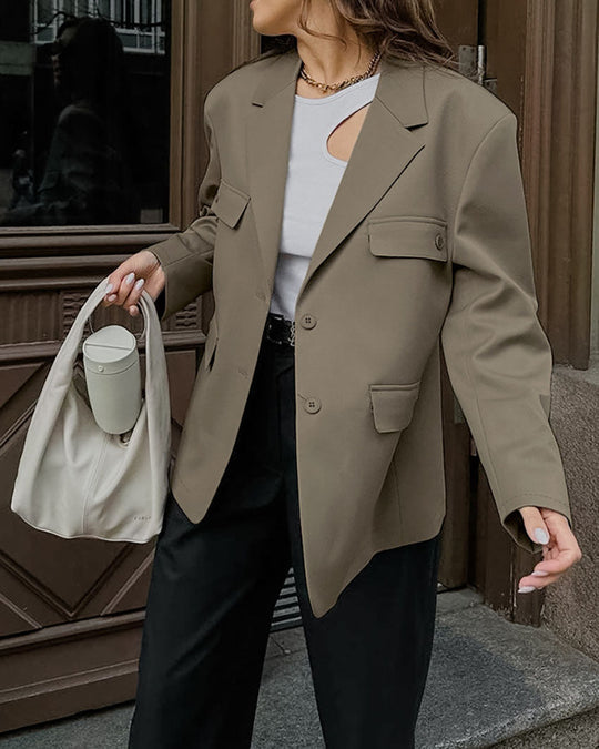 R&B | Loose Fit Vier Taschen Design Blazer