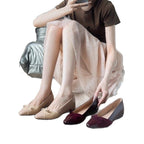 Damen flache Ballerinas mit eleganter Schleifenapplikation R&B