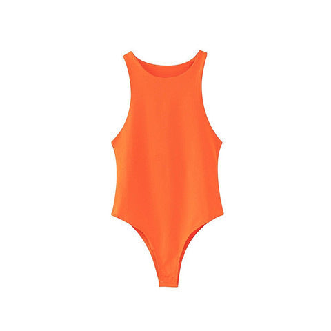 Damen Figurbetontes Tanktop mit breitem Trägerdesign R&B