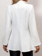 Damen Eleganter Strickblazer mit feinem Muster R&B