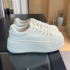 Damen modische Plateau Sneakers mit bequemer Innensohle und rutschfester Sohle R&B