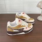 Damen Sportliche Sneaker mit animalischem Muster und bequemer Dämpfung R&B