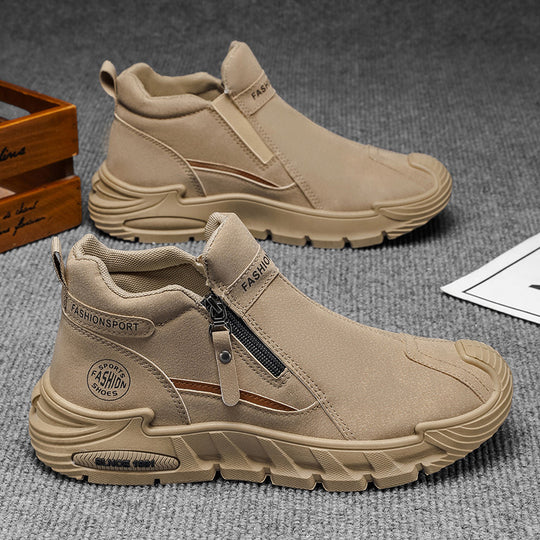 Damen Modische Stiefel mit praktischem Reißverschluss und dämpfendem Komfort R&B