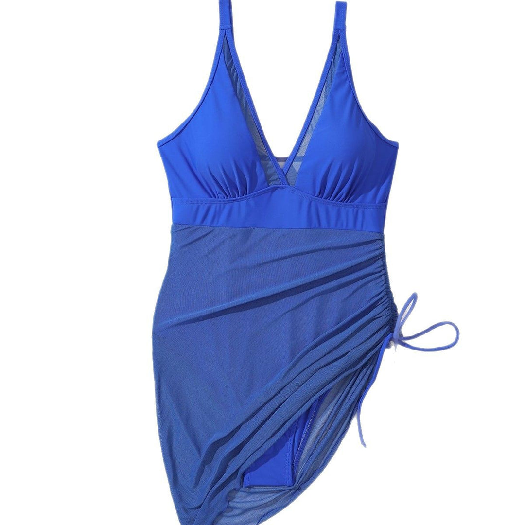 Damen Badeanzug mit verstellbarem Wickelrock R&B