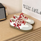 Damen modische Sneakers mit frechem Schleifen-Design und gepolsterter Sohle R&B