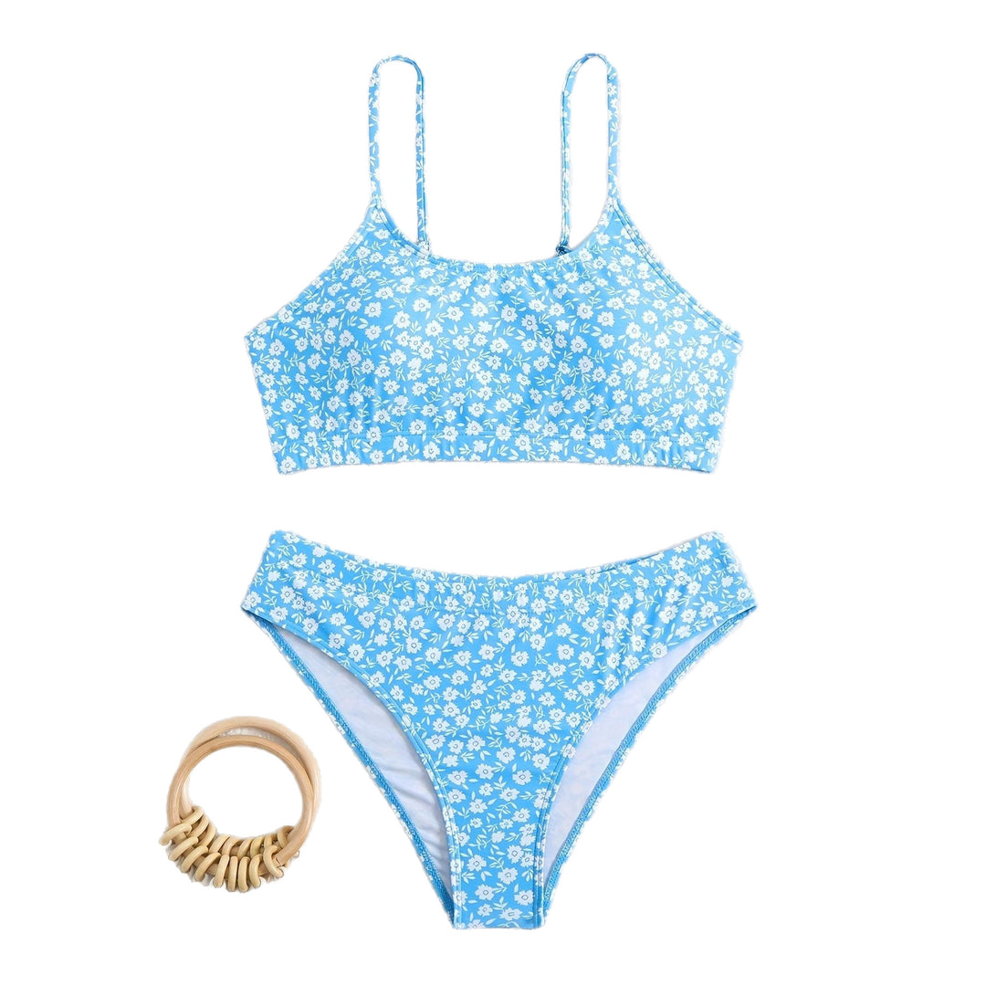 Damen Blumiger Hochsitzt-Bikini R&B