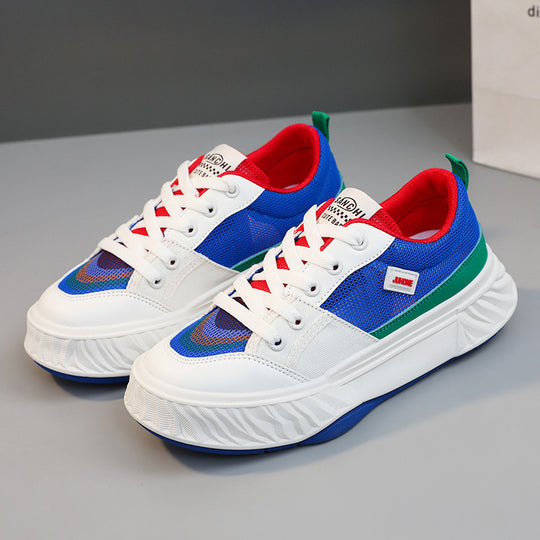 Damen Sportliche Sneaker mit atmungsaktiver Mesh-Oberfläche und farbenfrohem Design R&B