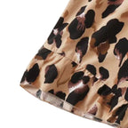 Damen Ärmelloser Jumpsuit mit tierischem Muster und Trägern R&B